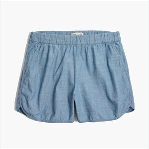 Madewell Pull On Chambray Shorts Small